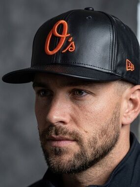 New Era Baltimore Orioles  Black Leather 59FIFTY Fitted Size ( all sizes )